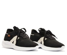 Tênis Knit Sporty New Ana Preto