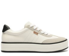 Tênis Flatform Branco Listra Preta