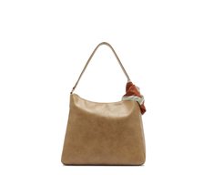 Bolsa Shopping Média Boho Lenço Bege