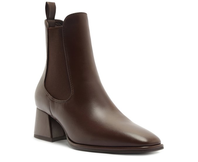 Bota Chelsea com Salto Bloco Marrom