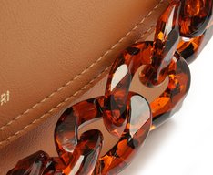 Bolsa Tiracolo Média Corrente Acrílica Onça Marrom