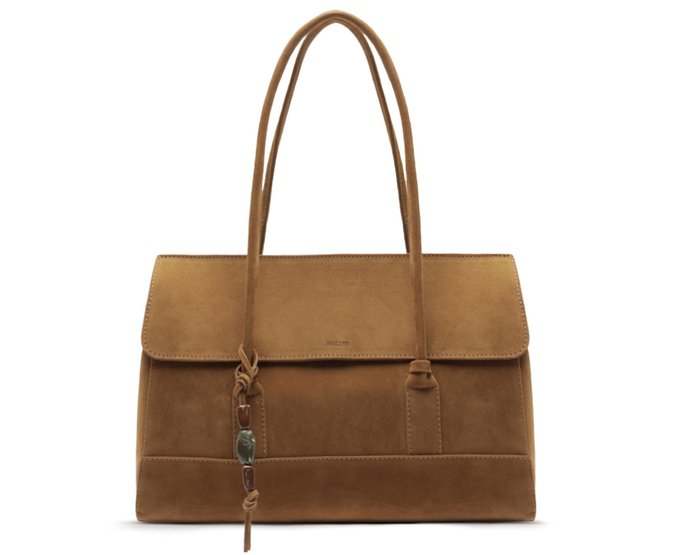 Bolsa Shopping Grande Lisa Marrom