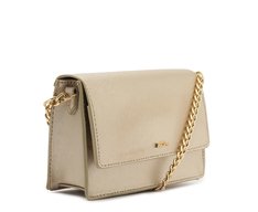Bolsa Tiracolo Pequena Monocolor Dourada