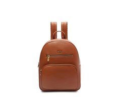 Mochila Média Multi Bolsos Marrom