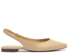Sapatilha Slingback Bico Fino Bege