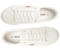 Tênis Sola Estruturada Listra Lateral Branco E Dourado