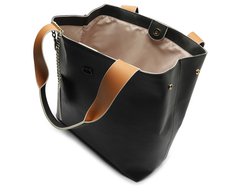 Bolsa Shopping Grande Maxi Porta-Cartão Preta