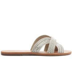 Rasteira Glam Hot Fix Prata