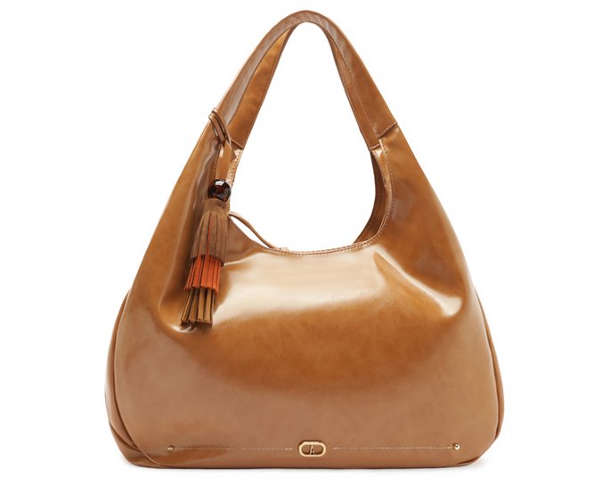 Bolsa Hobo Grande Tassel Esfera Caramelo