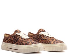 Tênis Sola Alta Pop Up Animal Print