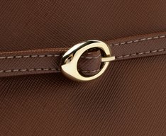 Bolsa Shopping Grande Saffiano Marrom