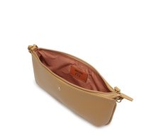 Bolsa Tiracolo Média Detalhe Franja Bege