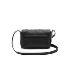 Bolsa Tiracolo Pequena Matelassê Triangular Envelope Preta