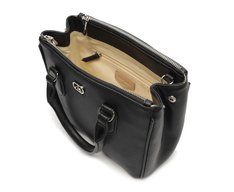 Bolsa Tote Média Cápsula Metal Preta