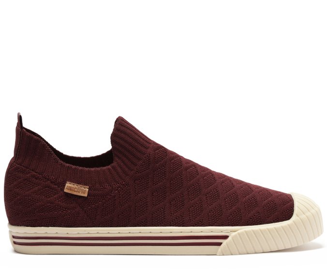 Tênis Slip On Knit Texturizado Roxo | Anacapri