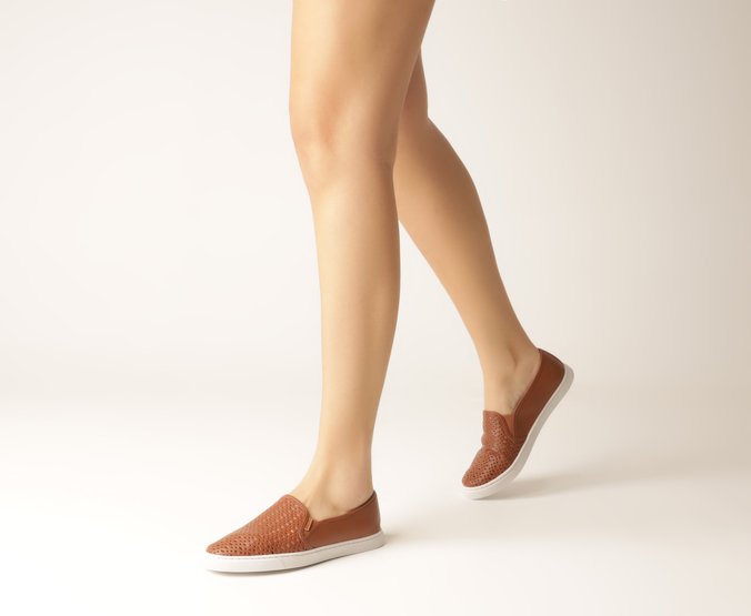 Tênis Slip On Ana Marrom