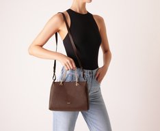 Bolsa Tote Média Amelie Marrom