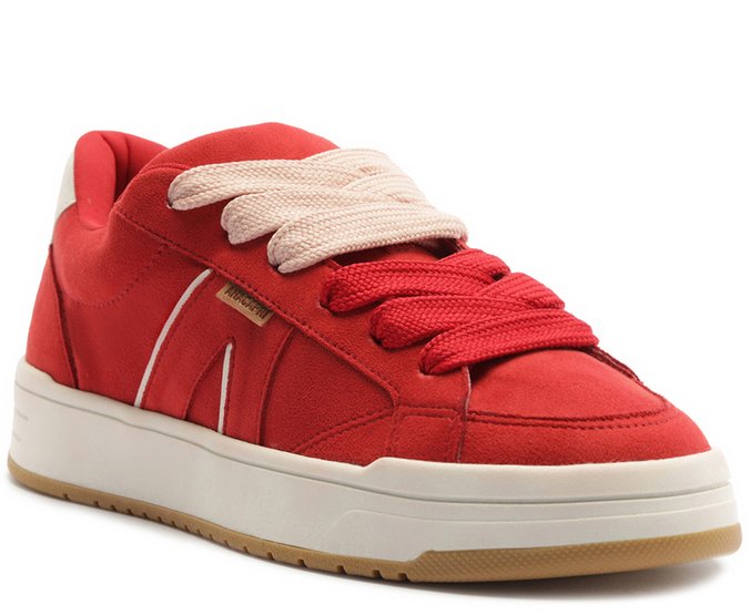 Tênis A'26 Robusto com Cadarço Duplo Vermelho