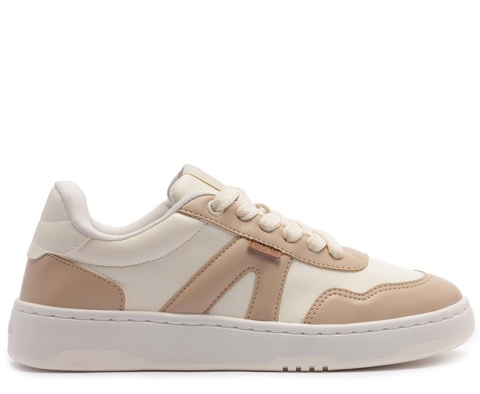 Tênis AC1119 Branco e Bege