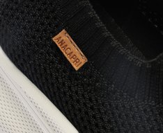 Tênis Slip On Sporty Knit Preto