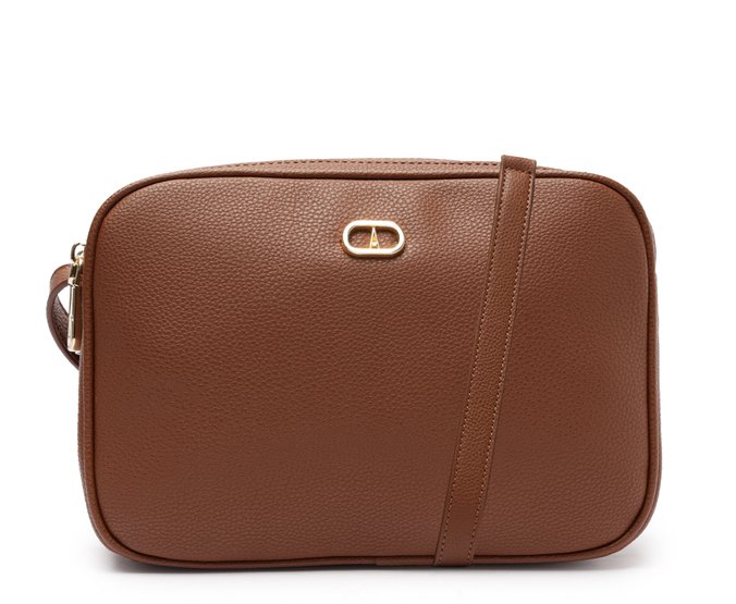 Bolsa Tiracolo Média Atemporal Marrom