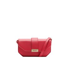 Bolsa Tiracolo Pequena Estruturada Rosa