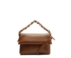 Bolsa Tiracolo Pequena Cordão Marrom