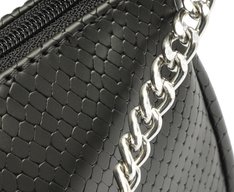 Bolsa Tiracolo Média Snake Preta