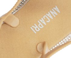Sandália Nude Slim Detalhe Glam