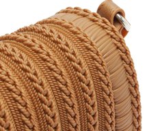 Bolsa Tiracolo Média Texturizada Injetada Marrom