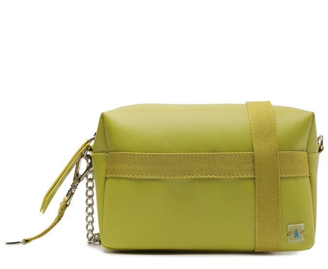 Bolsa Tiracolo Média Detalhe Tira Cruzada Verde
