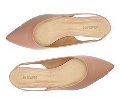 Sapatilha Slingback Bico Fino Rosa