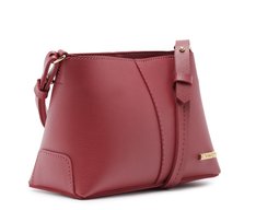 Bolsa Tiracolo Média Logo Metal Vermelha