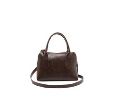 Bolsa Tote Pequena Detalhe Gancho Marrom