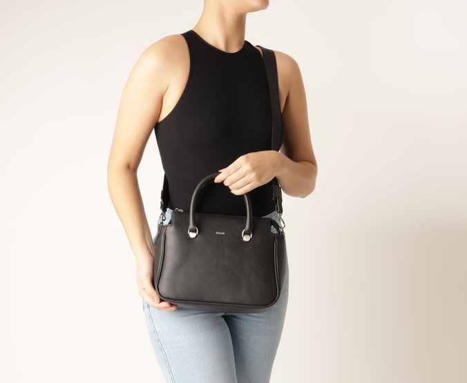 Bolsa Tote Média Alça Gorgurão Preta