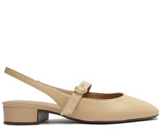 Sapato Chanel Salto Bloco Nude Classy