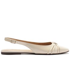 Sapatilha Slingback Tiras Verniz Branca