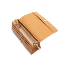 Bolsa Tiracolo Pequena Barbicacho Esfera Marrom