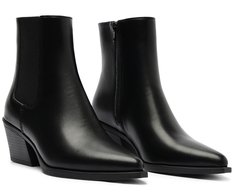Bota Salto Bloco Chelsea Preta