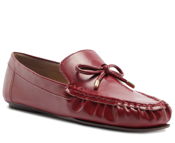 Mocassim Gardena Laço Vermelho