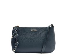 Bolsa Tiracolo Pequena Cordão Entrelaçado Azul