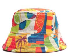 Bucket Hat Rosa Estampa Tropical