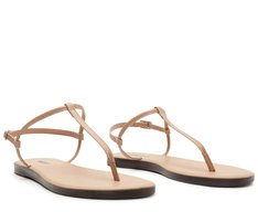 Sandália Slim Monocolor Bege