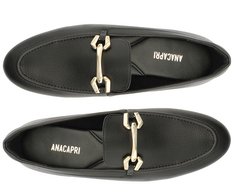 Mocassim Bridão Quadriculado Preto