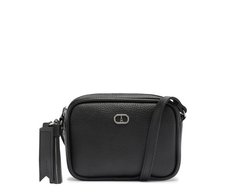 Bolsa Tiracolo Pequena Chaveiro Removível Preta