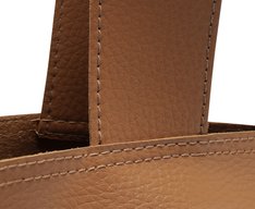 Bolsa Shopping Grande Com Necessaire Bicolor Marrom