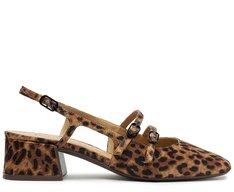 Sapatilha Boneca Slingback Verniz Milena Animal Print