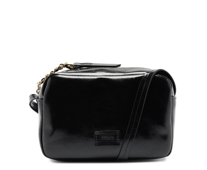 Bolsa Tiracolo Média Compacta Preta