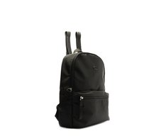 Mochila Média Nylon Estampa Interna Preta