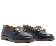 Mocassim Classico Bridão Azul